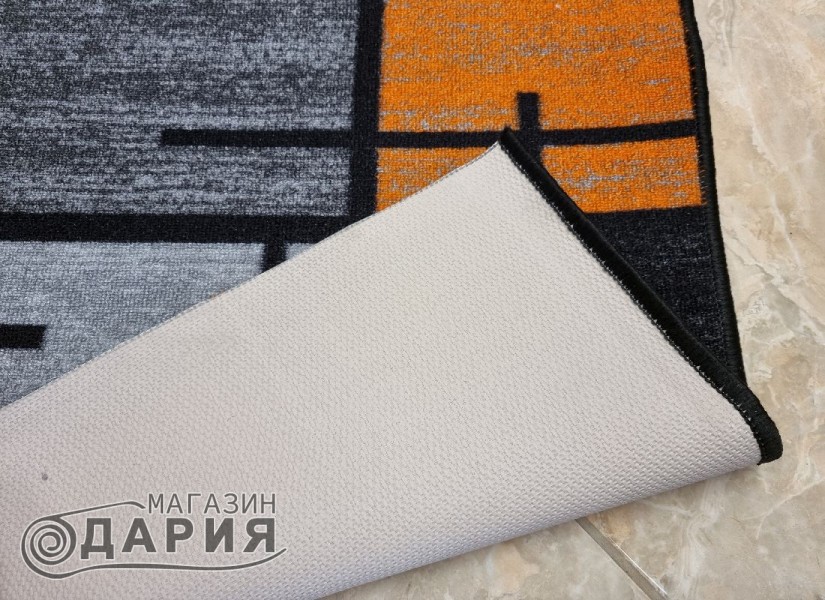 Мокетена пътека ERIKA 8010 grey/orange